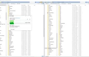 Dual full featured, full compatible Windows file explorers