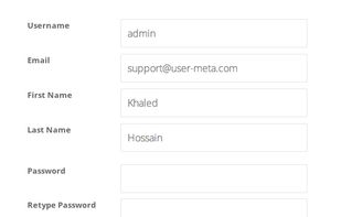 User Meta screenshot 1