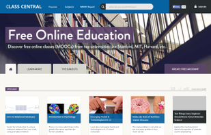 Class Central screenshot 1