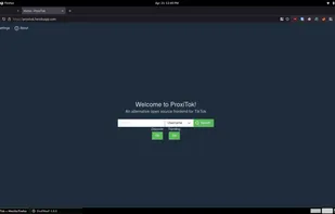 Viewing the home page on Firefox.