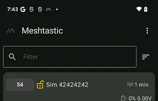 Meshtastic screenshot 1
