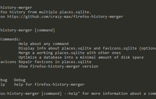 Firefox History Merger screenshot 1