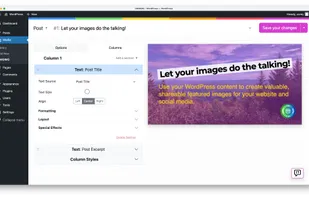 The image editor screen