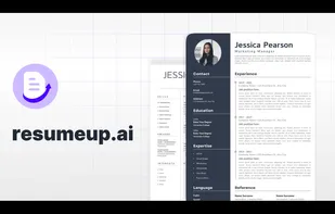 Homepage of resumeup ai