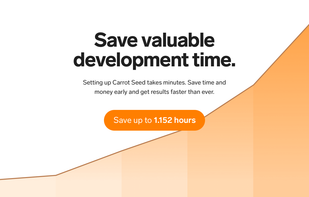 Carrot Seed SaaS Kit gives you time to work on features you actually care about.