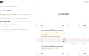 Swimlanes.io screenshot 1