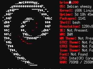 Debian screenfetch