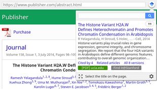 Google Scholar Button screenshot 1