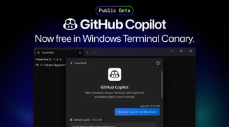 GitHub Copilot now free in Windows Terminal Canary with AI-powered command suggestions image