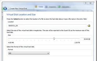 Select the format of the HD