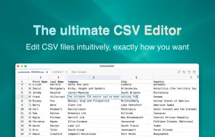 SmoothCSV screenshot 1