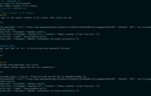 Setting goal: get weather in SF