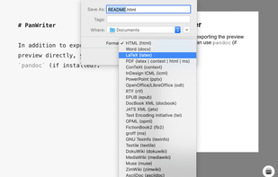 PanWriter screenshot 2