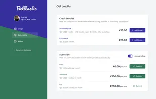 Configurable look & feel of the billing portal
