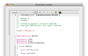 Preview your screenshot and rename it