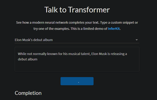 InferKit screenshot 1