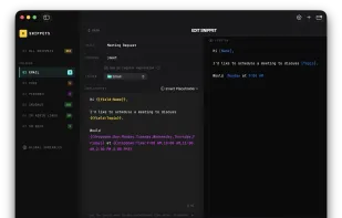 Snippet editor 