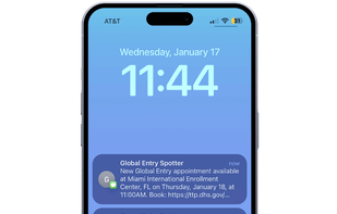 Global Entry Spotter screenshot 1