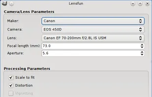 GimpLensfun screenshot 1