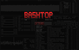 Bashtop screenshot 1