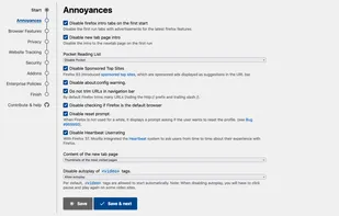 Firefox Profilemaker screenshot 1