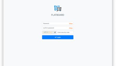 Login page