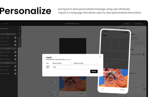 IAM Studio provide liquid for text personalization