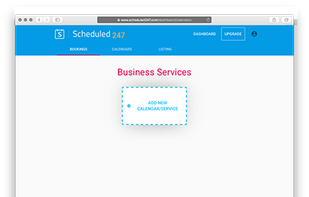 Here you can create your calendars. A calendar can represent a team member or a shop. With the free version you only have access to one calendar.