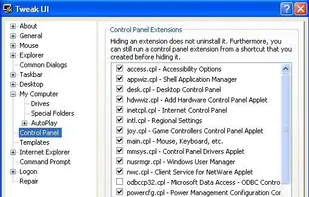 Tweak UI screenshot 1