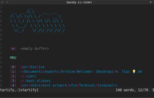 Startify screenshot 1