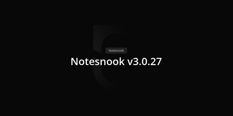 Notesnook 3.0.27 introduces a command palette, support for Markdown pasting, and more image