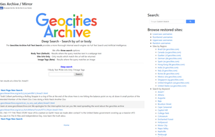 Geocities Archive screenshot 1