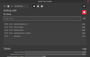 Gerbil Time Tracker screenshot 1