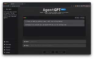 AgentGPT screenshot 1