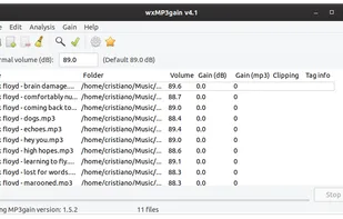 wxMP3gain screenshot 1
