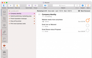 OmniFocus screenshot 1