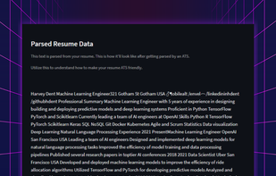 See your resumes after getting parsed.