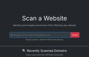 Scan website for vulnerability