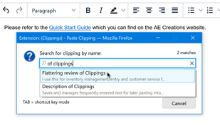 AE Creations Clippings screenshot 2