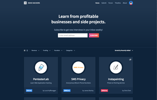 Indie Hackers screenshot 1