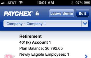 Paychex screenshot 1