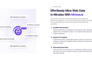 The Solution:
Effortlessly Mine Web Data
In Minutes With Minexa.ai