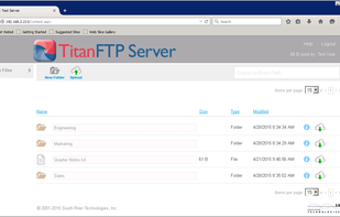 Titan FTP Server screenshot 1