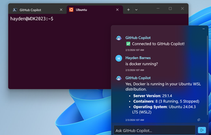 GitHub Copilot Taskbar GUI screenshot 1