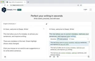 DeepL Write screenshot 1
