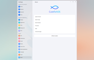 CutefishOS screenshot 2