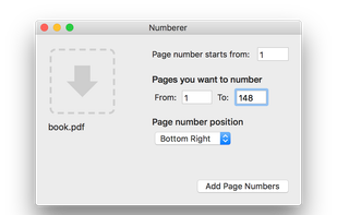PDF Page Number screenshot 1
