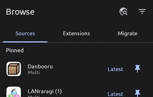 Installed Source page