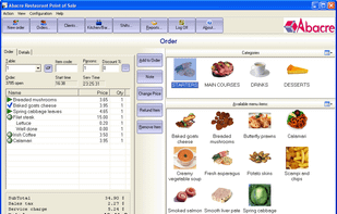 Abacre Restaurant Point of Sale screenshot 1