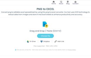 PNG to Excel